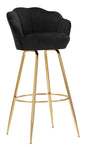 SGABELLO BAR VIENNE NOIR CM 55X53X110