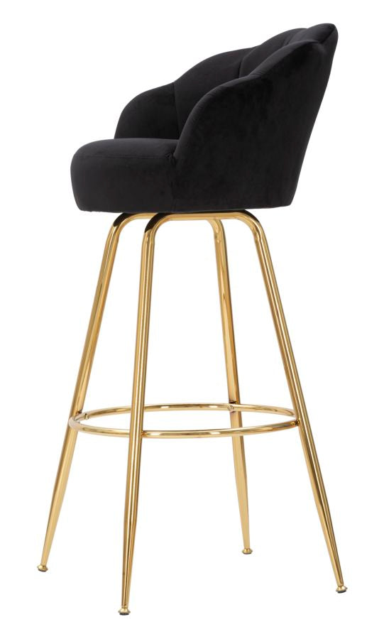SGABELLO BAR VIENNE NOIR CM 55X53X110