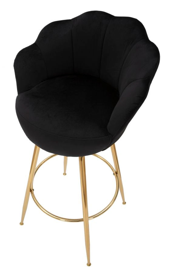 SGABELLO BAR VIENNE NOIR CM 55X53X110