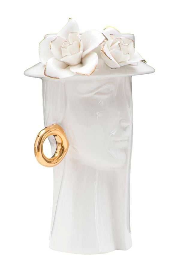 VASO FEMME ¨¦L¨¦GANTE PORCELLANA CM 15X13,3X23,5