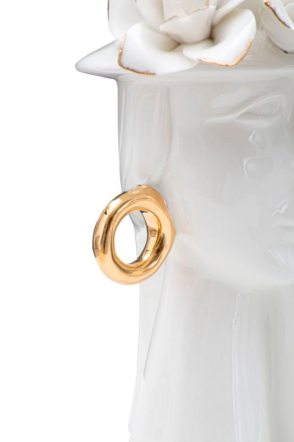 VASO FEMME ¨¦L¨¦GANTE PORCELLANA CM 15X13,3X23,5