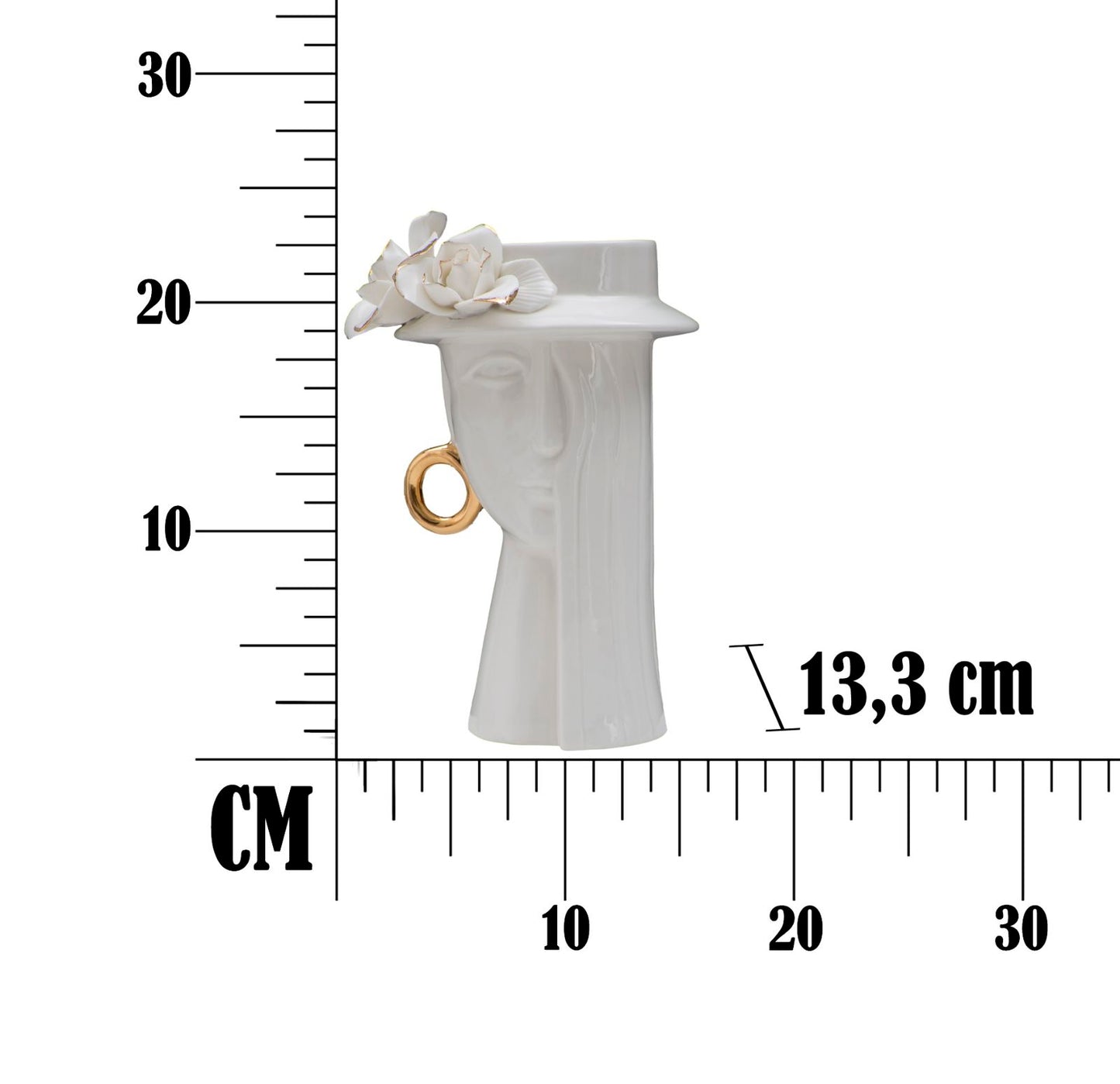 VASO FEMME ¨¦L¨¦GANTE PORCELLANA CM 15X13,3X23,5