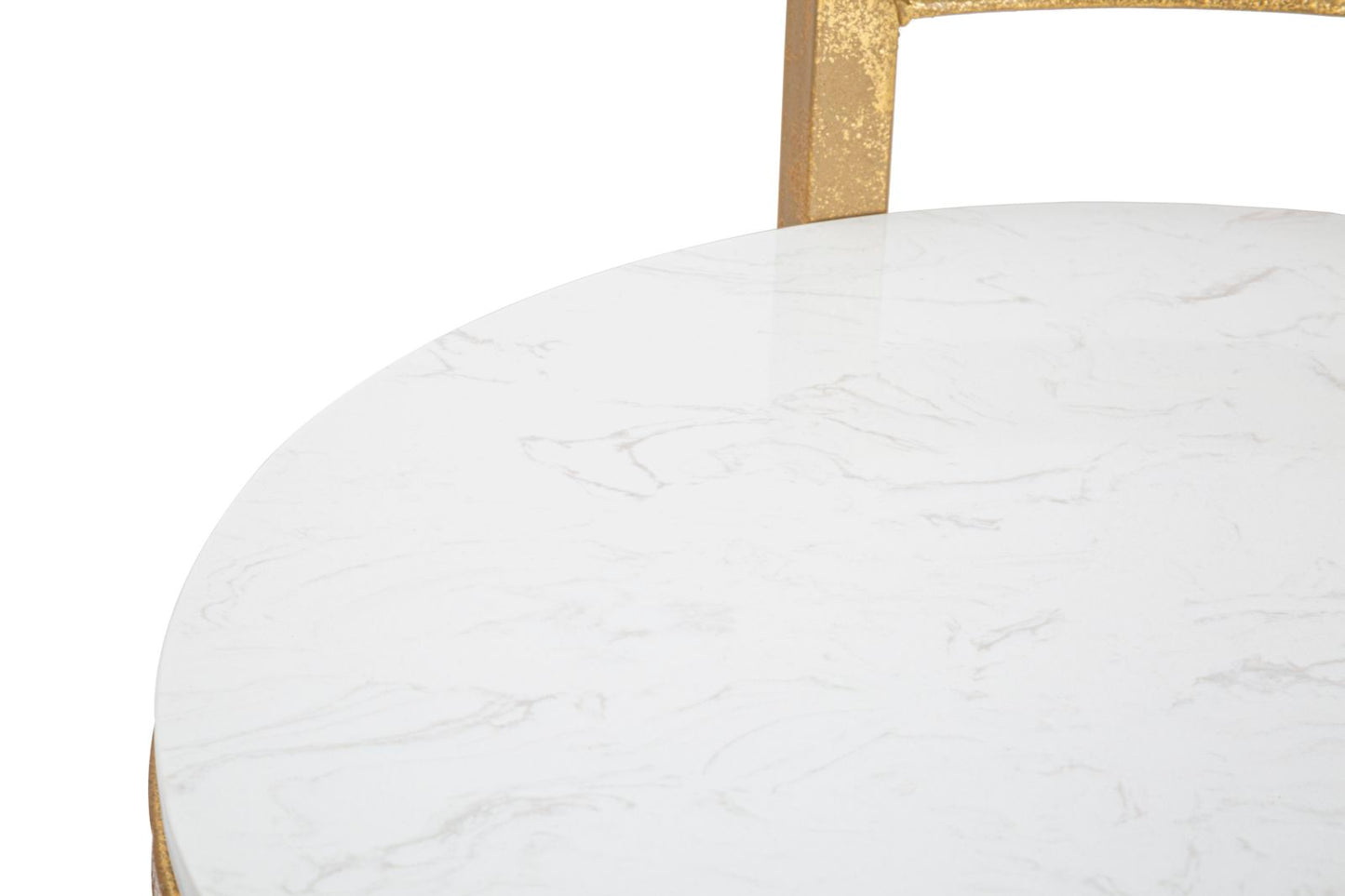 TAVOLINETTO ROND MARBRE CM 40X43X50