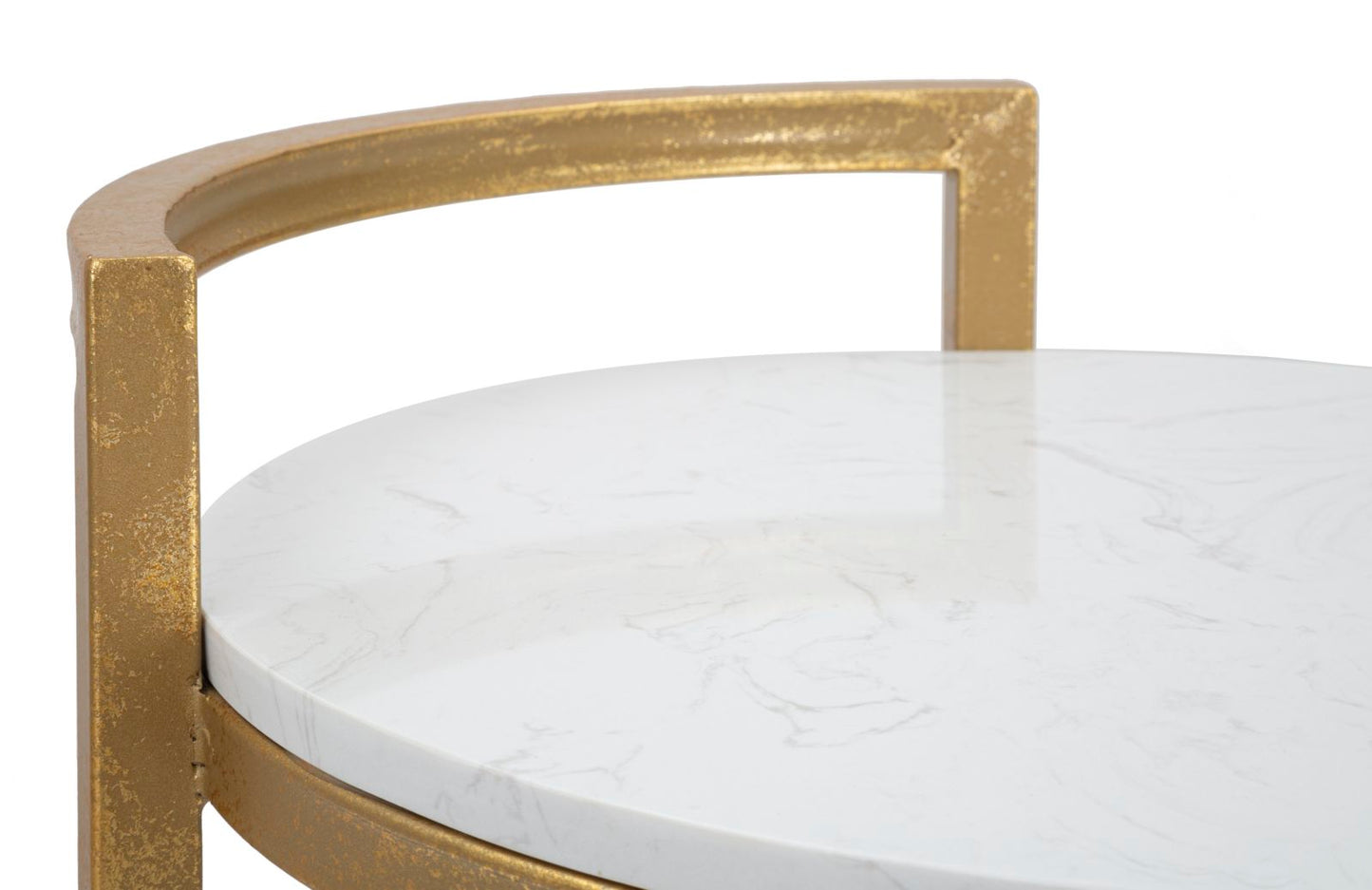 TAVOLINETTO ROND MARBRE CM 40X43X50