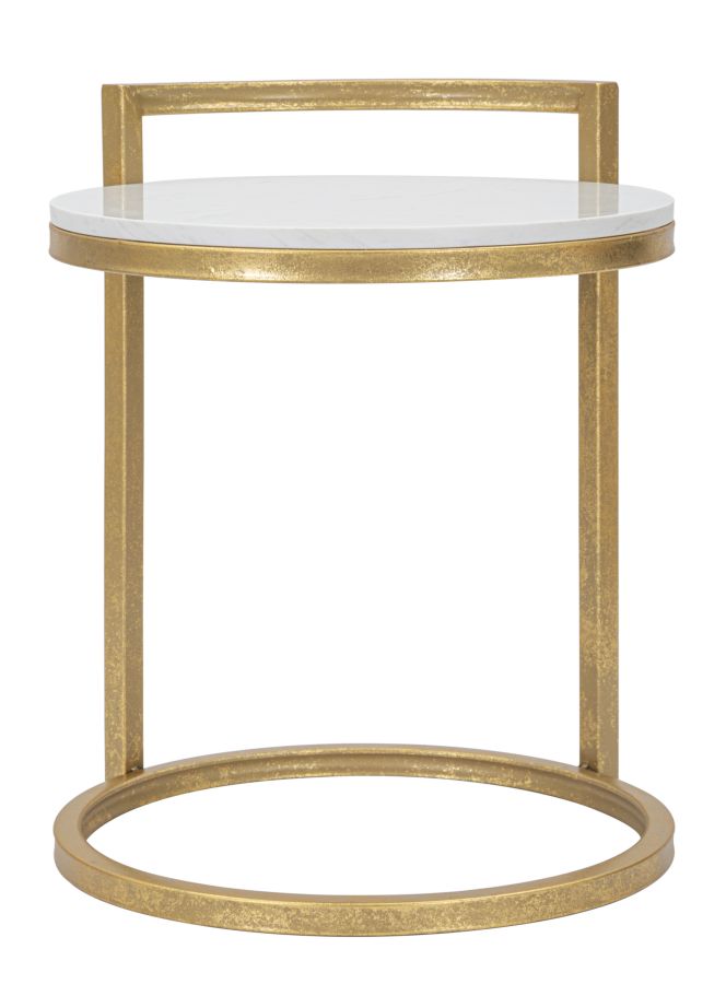 TAVOLINETTO ROND MARBRE CM 40X43X50