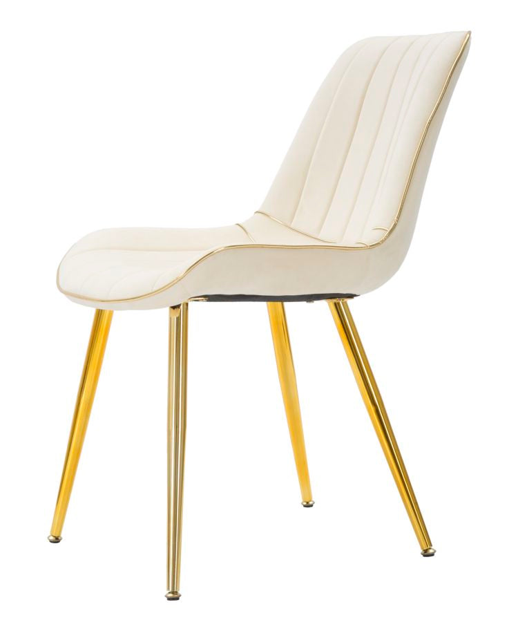 SEDIA PARIS CREMA/OR ENSEMBLE 2 PZ CM 51X59X79