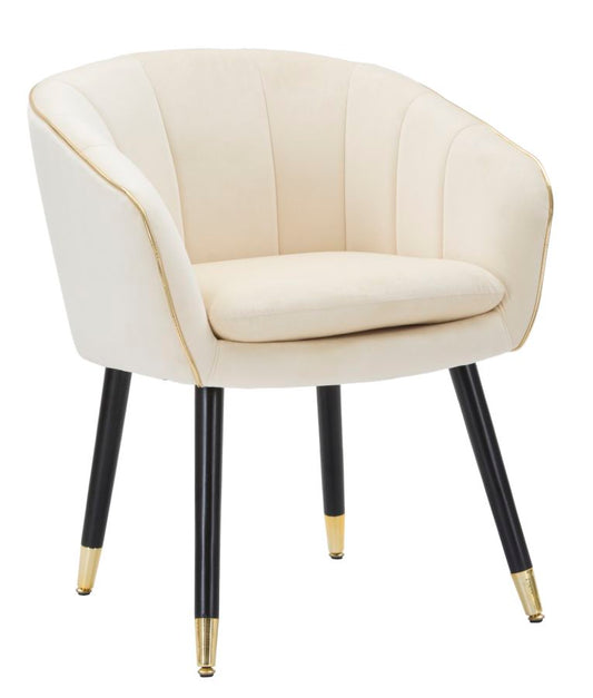 POLTRONA PARIS CREMA/OR CM 62X58X78