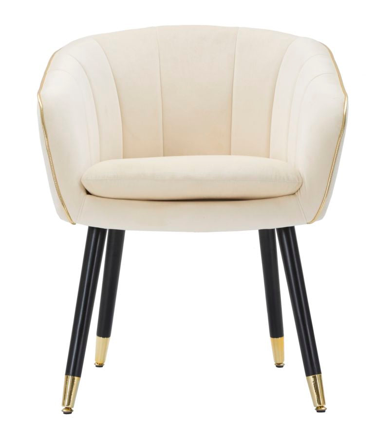 POLTRONA PARIS CREMA/OR CM 62X58X78