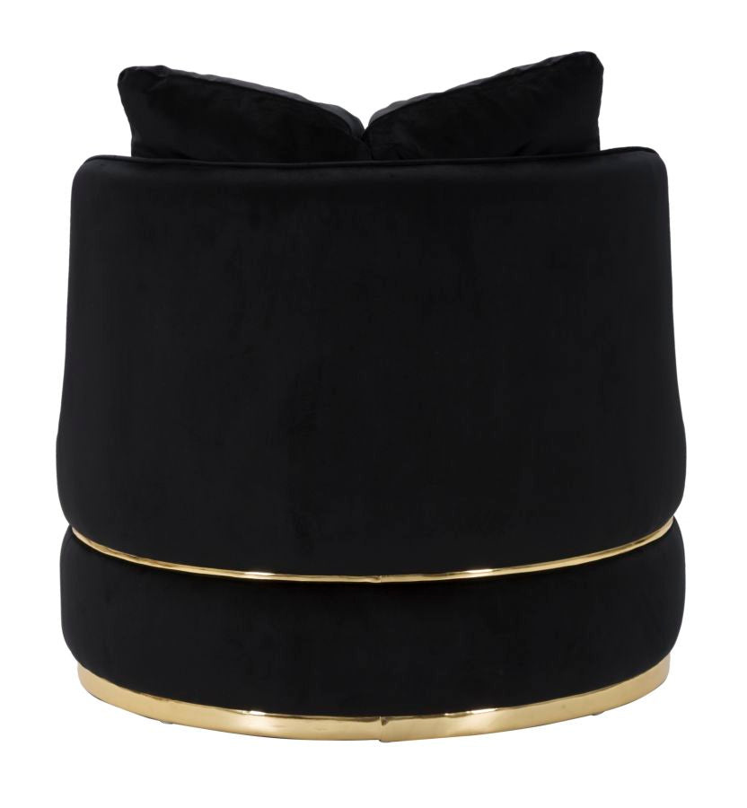 POLTRONA PARIS ESPACE NERO/OR CM ? 84X72