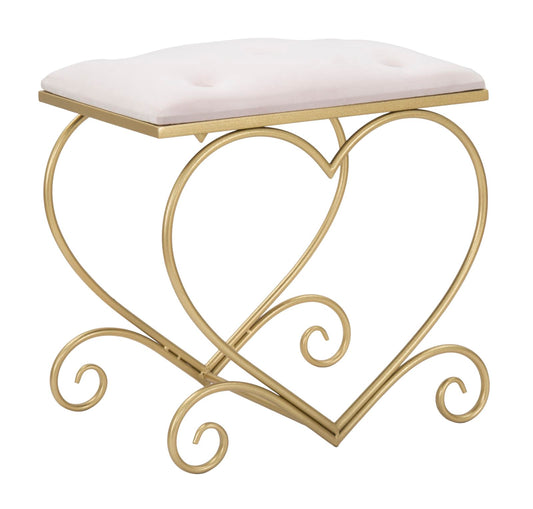 SGABELLO COEUR ROSE CM 50X37,5X51,5