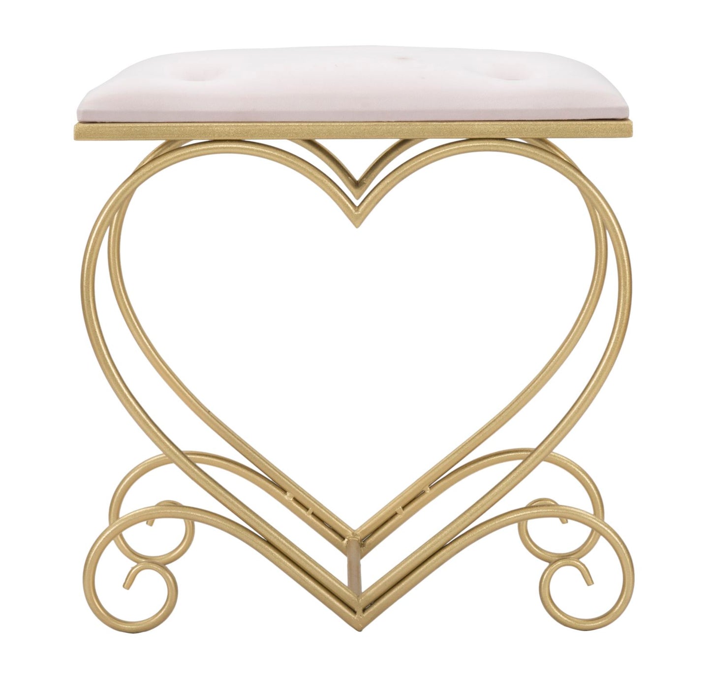 SGABELLO COEUR ROSE CM 50X37,5X51,5