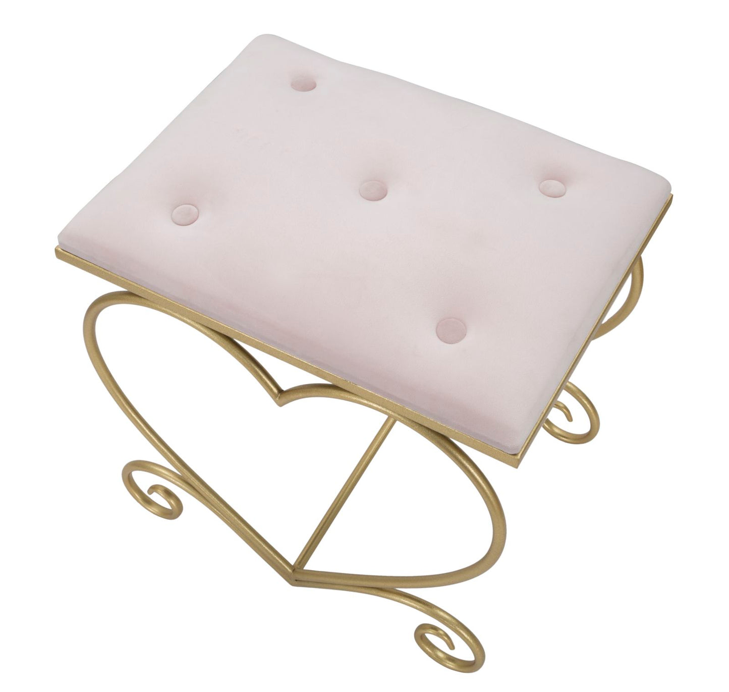 SGABELLO COEUR ROSE CM 50X37,5X51,5