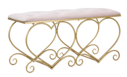 PANCA COEUR ROSA CM 105X37,5X51,5