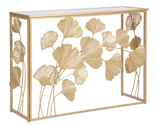 CONSOLE EN FEUILLE FERRO CM 108X36,5X80