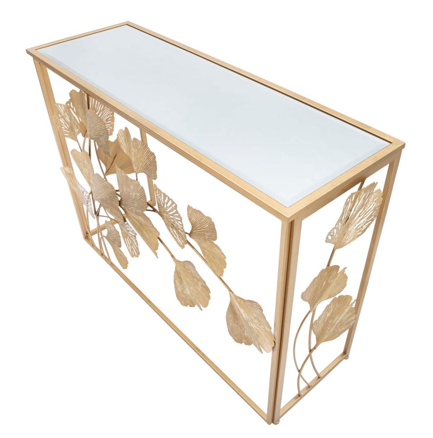 CONSOLE EN FEUILLE FERRO CM 108X36,5X80