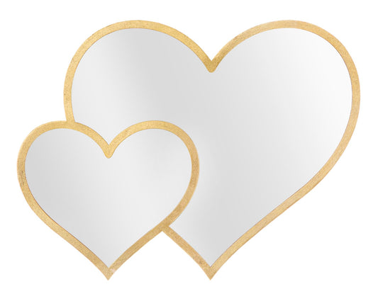 SPECCHIO GLAM DOUBLE COEUR CM 65X2X50