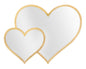 SPECCHIO GLAM DOUBLE COEUR CM 65X2X50