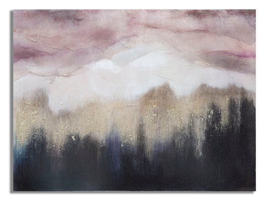 DIPINTO SU TELA ROSE MONTAGNE CM 80X2,7X60