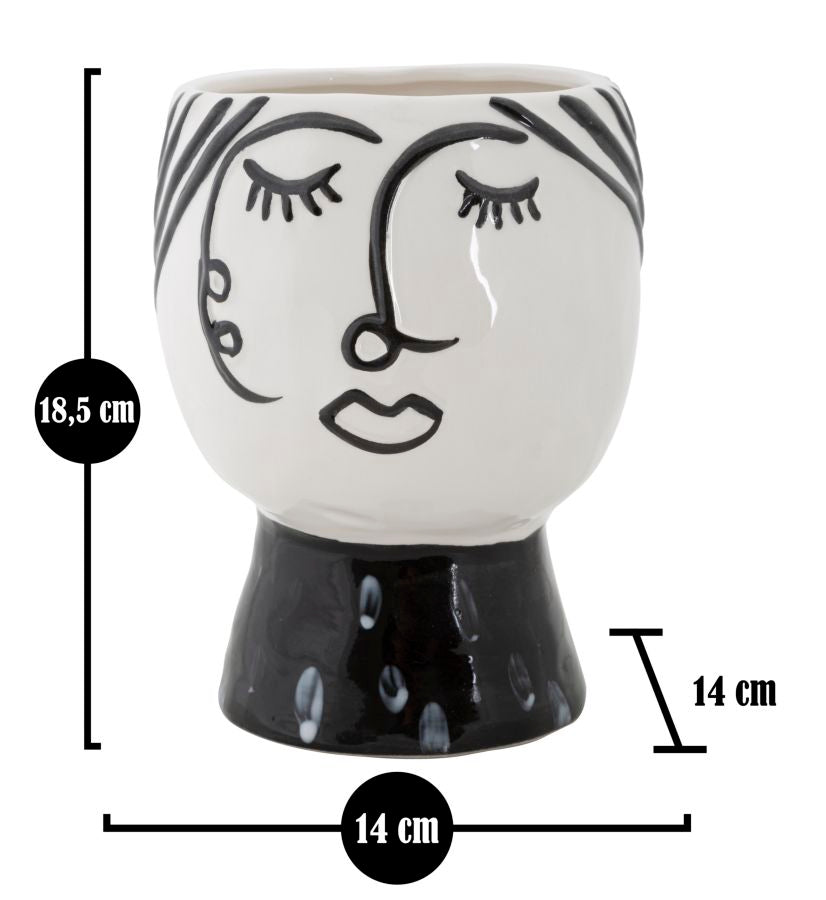 VASO POT FACE CM ? 14X18,2
