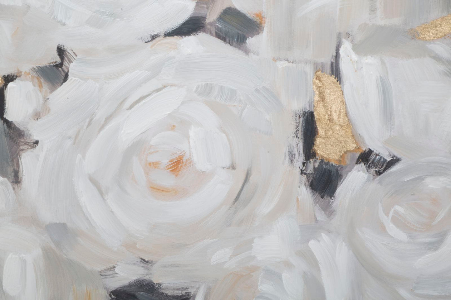 DIPINTO SU TELA FLEUR BLANCHE -B- CM 90X3,7X90