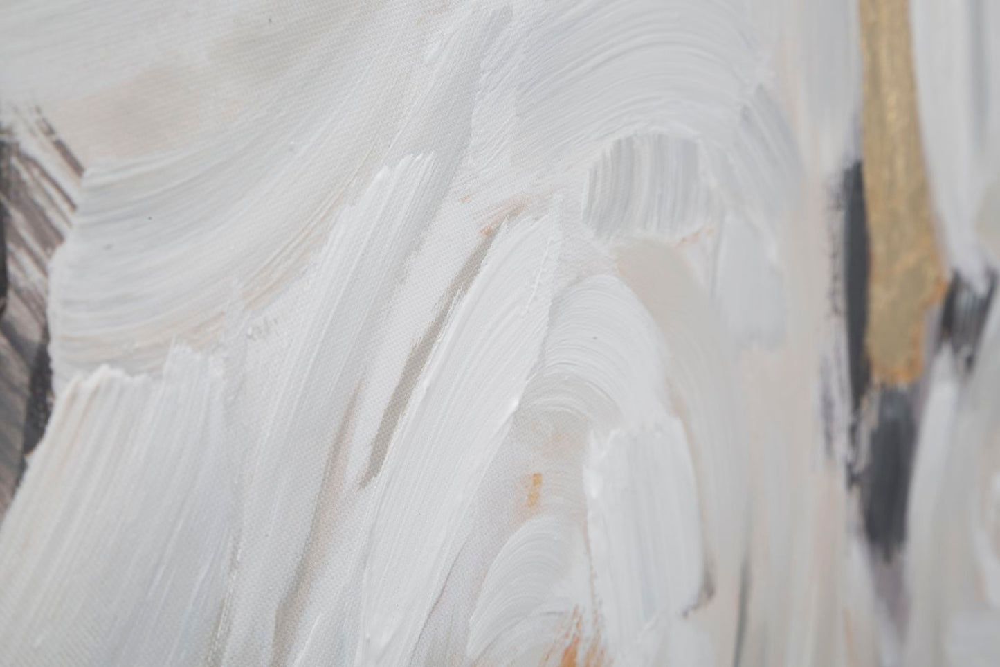 DIPINTO SU TELA FLEUR BLANCHE -B- CM 90X3,7X90