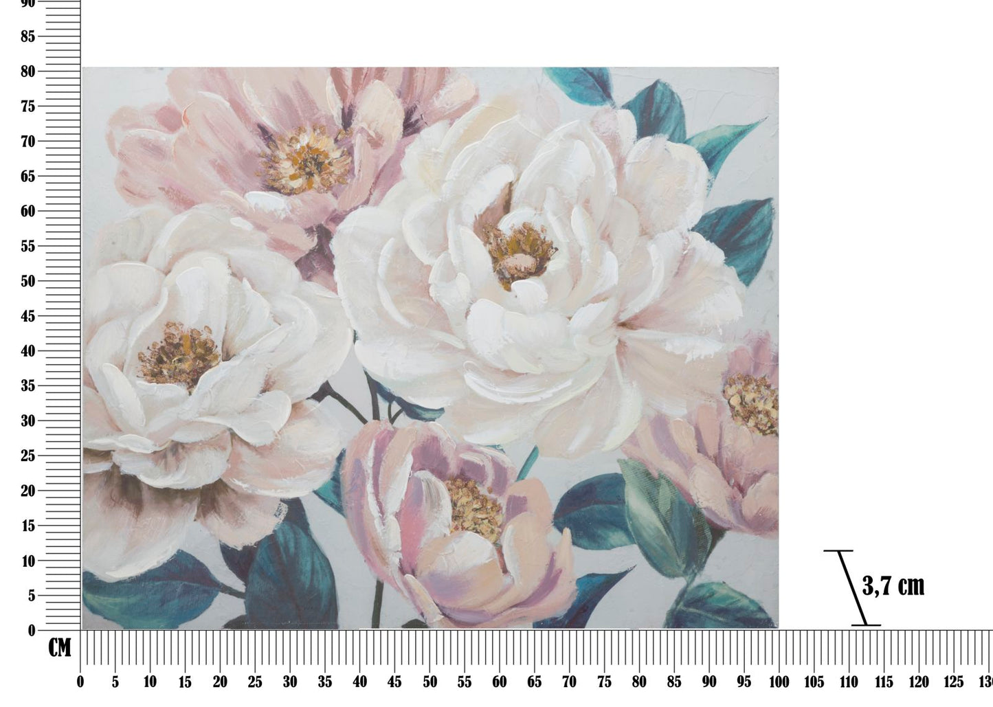 DIPINTO SU TELA FLEUR DOUCE CM 
100X3,7X80