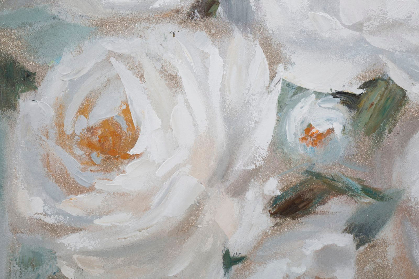 DIPINTO SU TELA CREM FLEUR CM 
80X3,7X100
