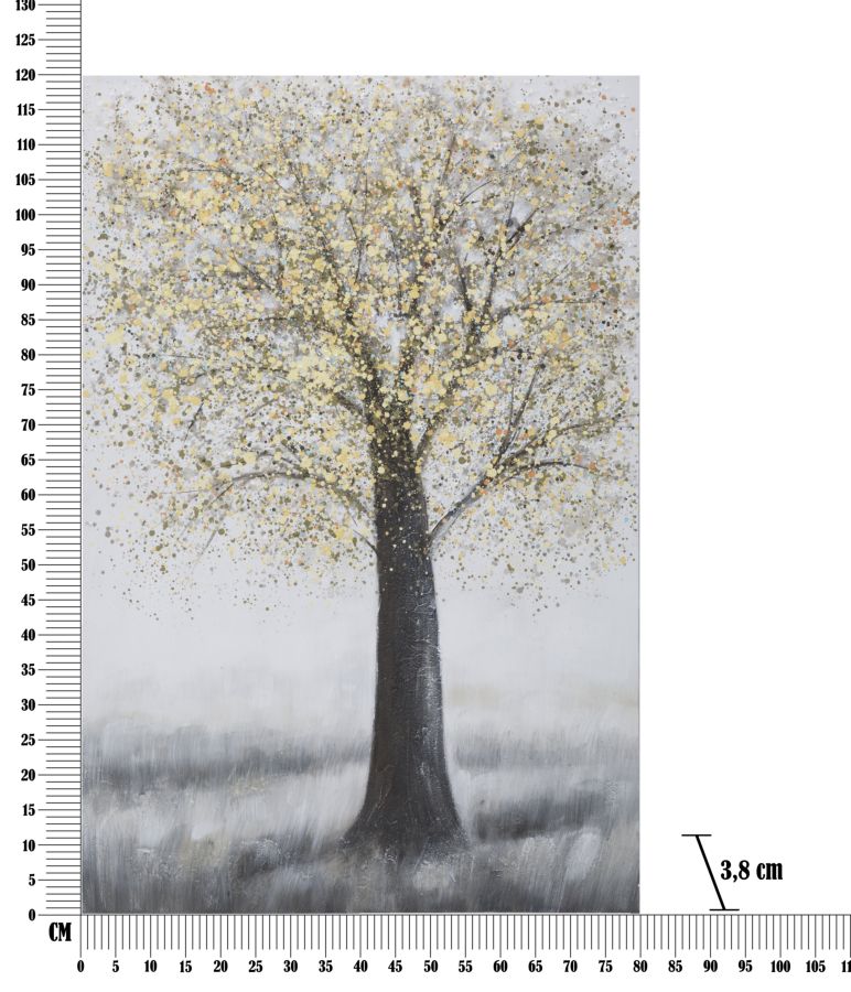 DIPINTO SU TELA ARBRE SIMPLE -A- CM 
80X3,8X120