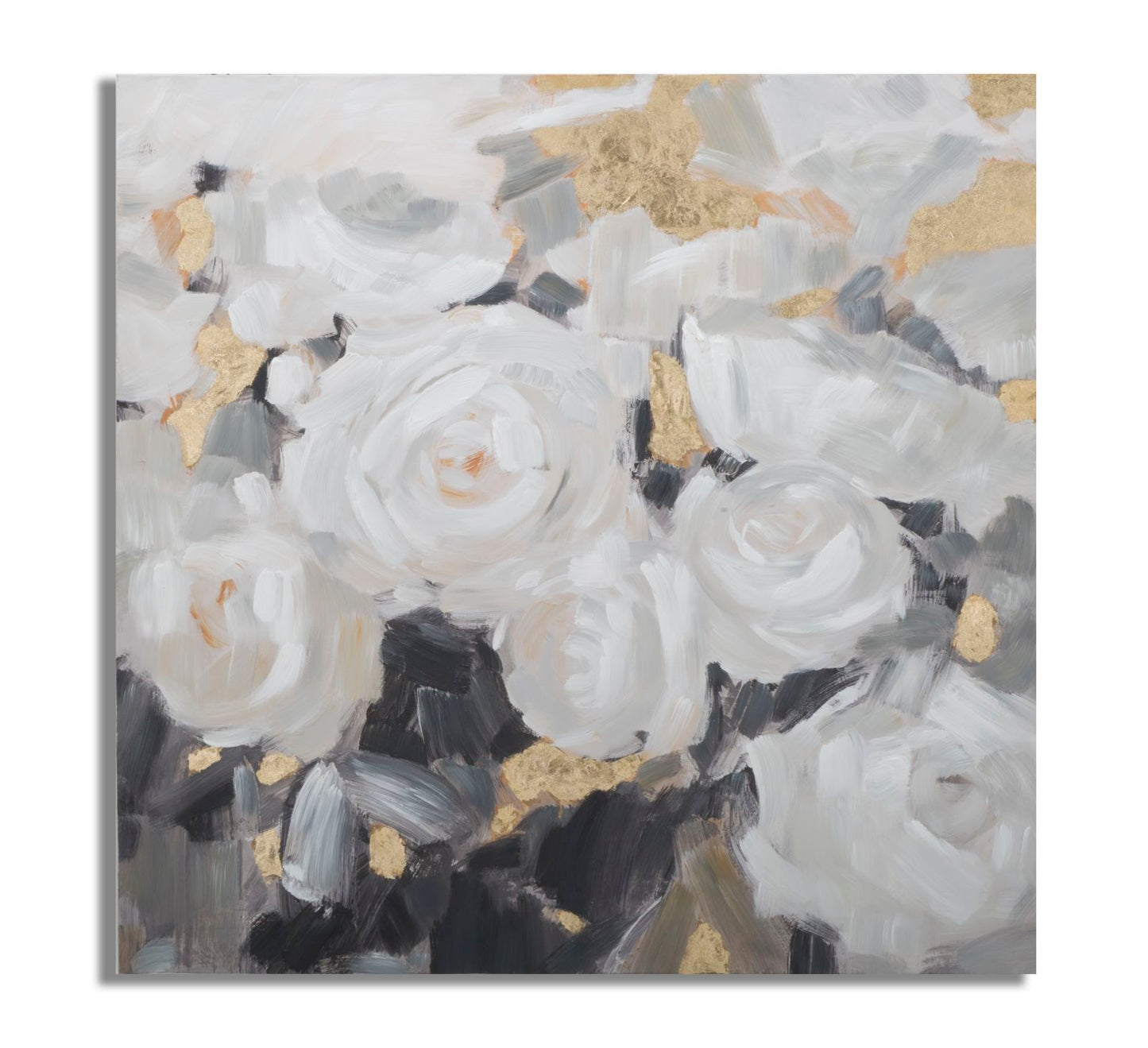 DIPINTO SU TELA FLEUR BLANCHE -B- CM 90X3,7X90
