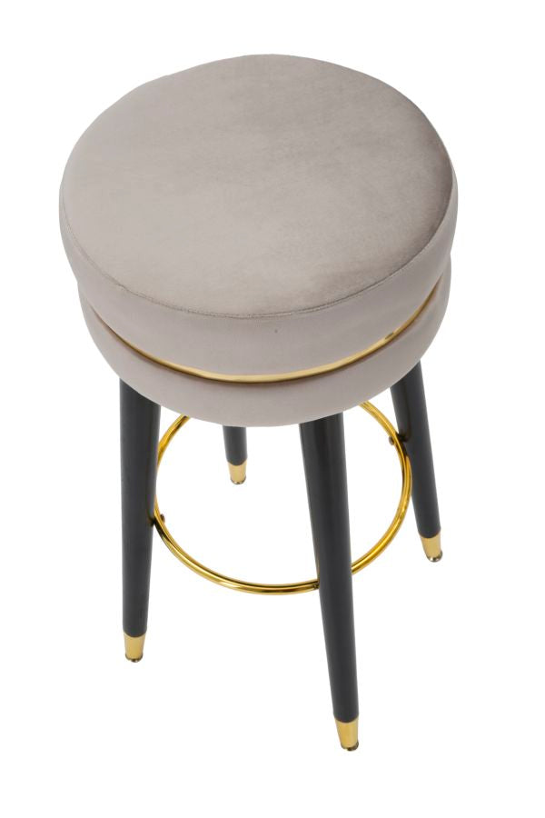 SGABELLO BAR PARIS GRIGIO/OR CM ? 35X74