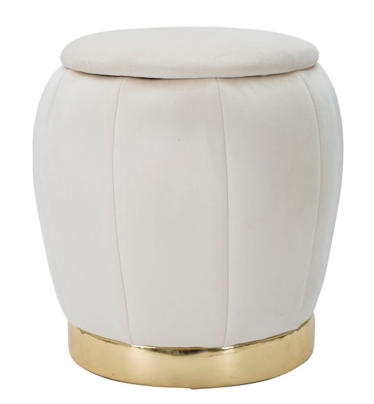 PUFF/CONTENITORE PARIS CREMA/OR CM ? 43X43
