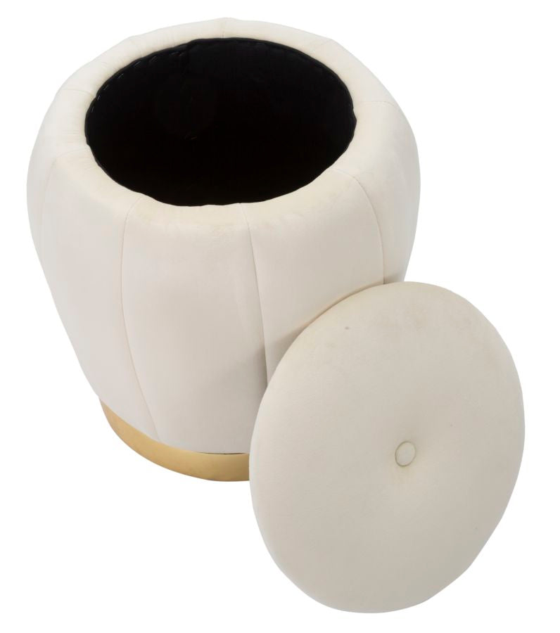 PUFF/CONTENITORE PARIS CREMA/OR CM ? 43X43