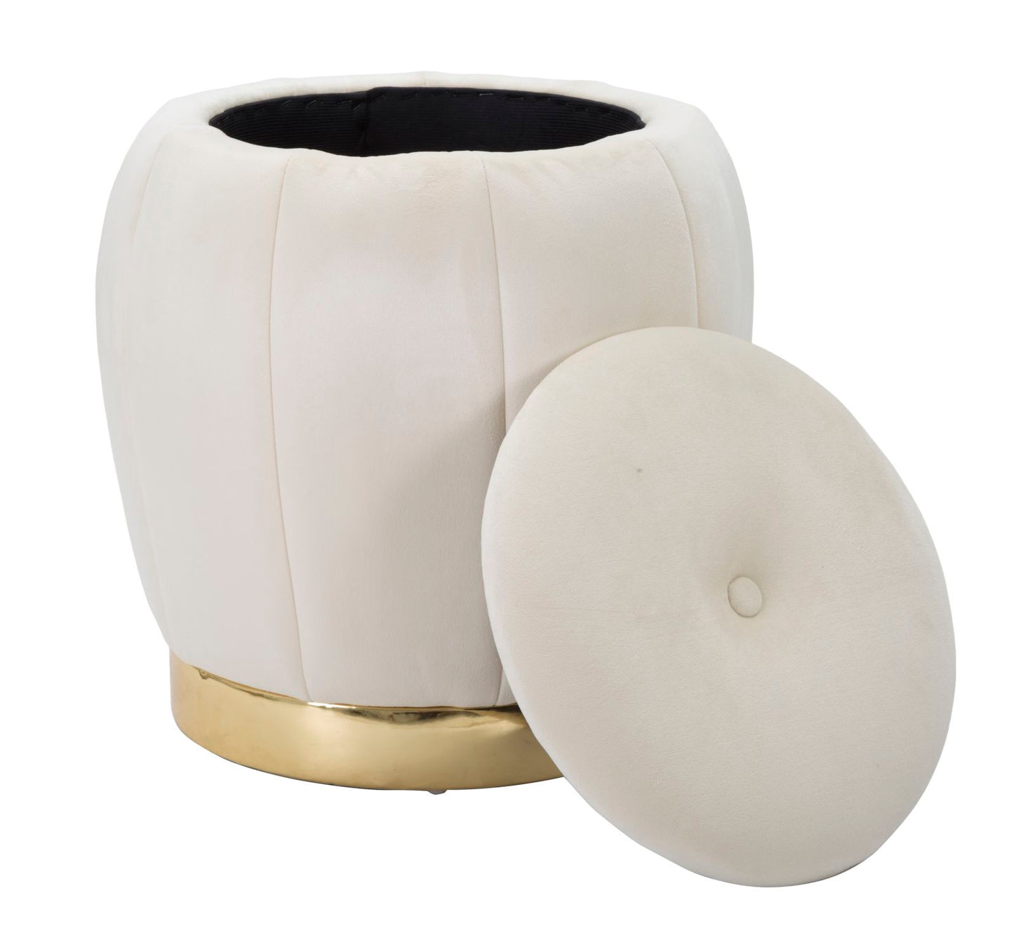PUFF/CONTENITORE PARIS CREMA/OR CM ? 43X43