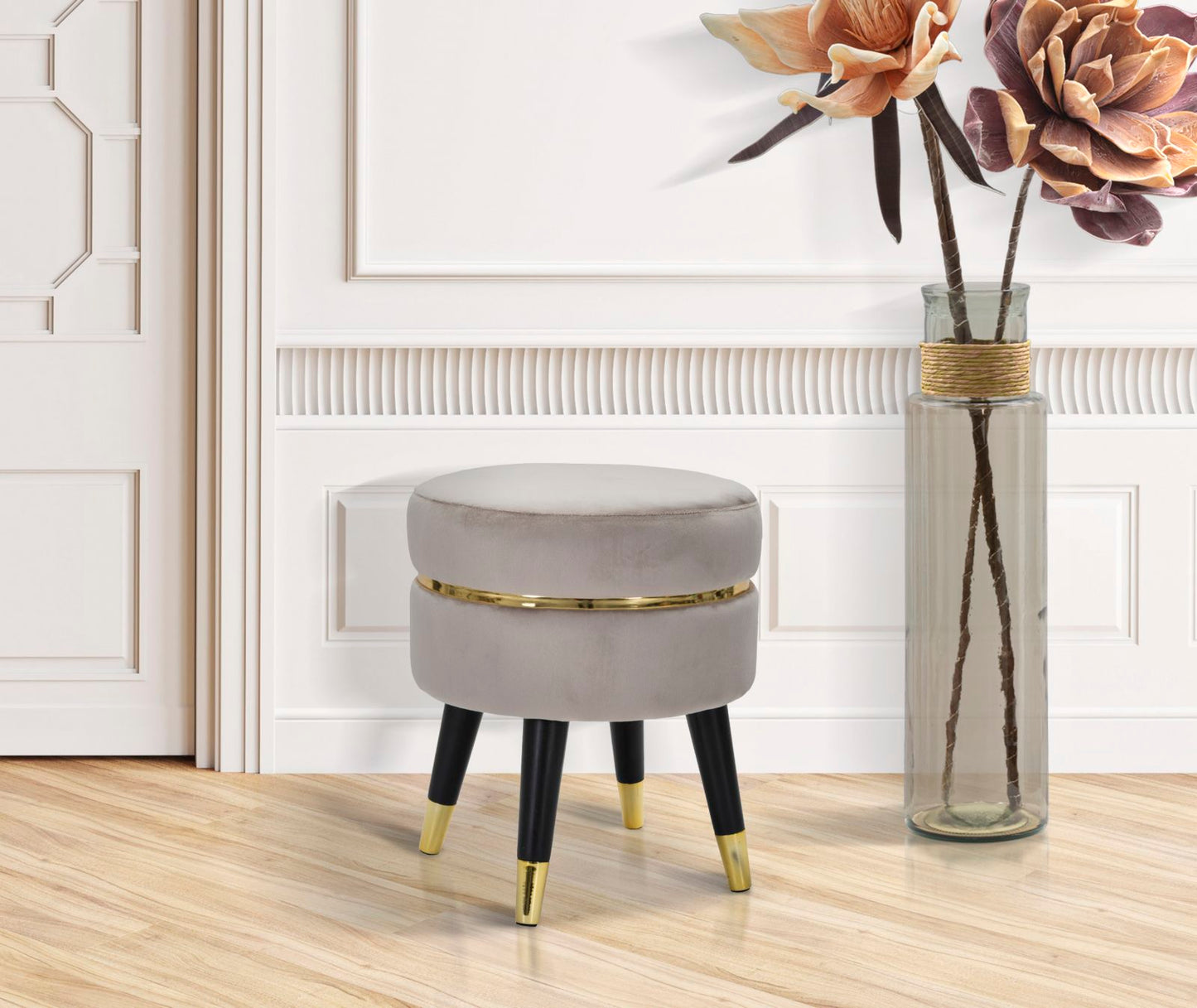 SGABELLO PARIS GRIGIO/OR CM ? 35X40,5