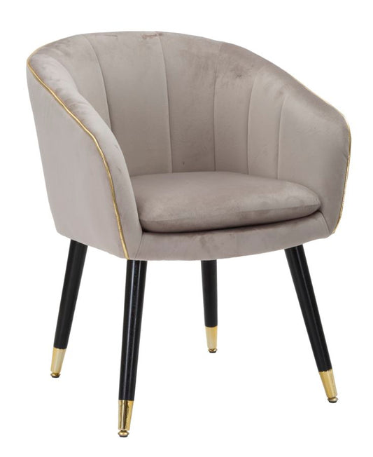 POLTRONA PARIS GRIGIA/OR CM 62X58X78