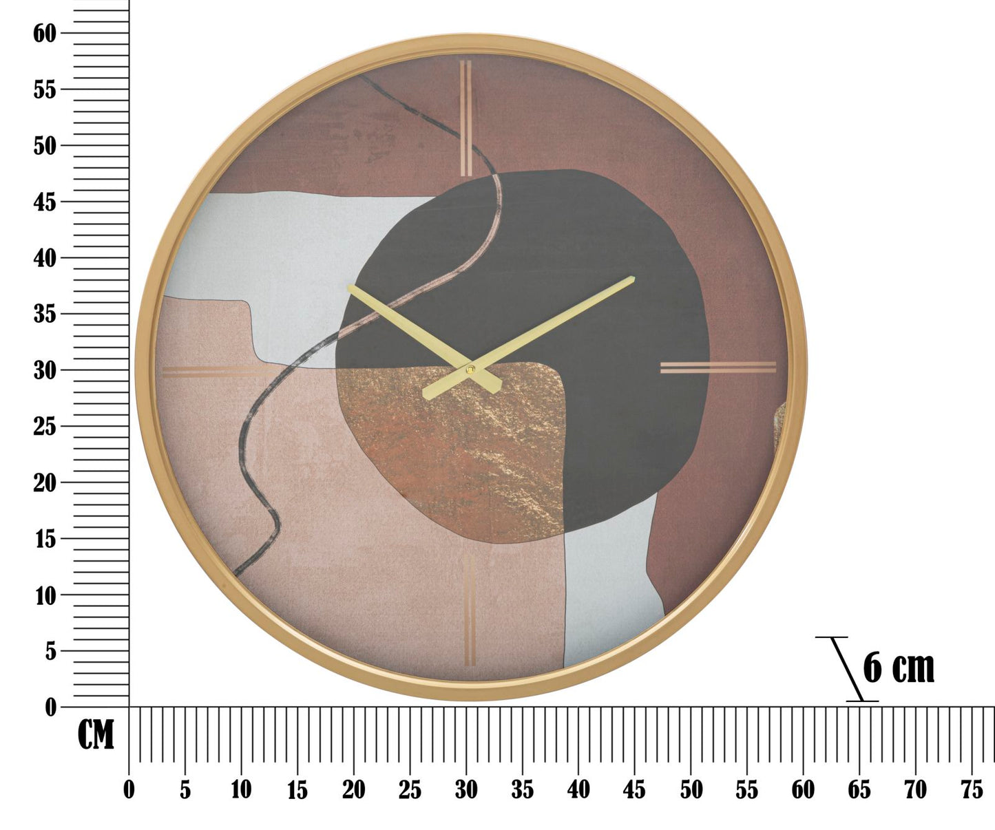 OROLOGIO DA MURO ART ROUGE CM ? 60X6