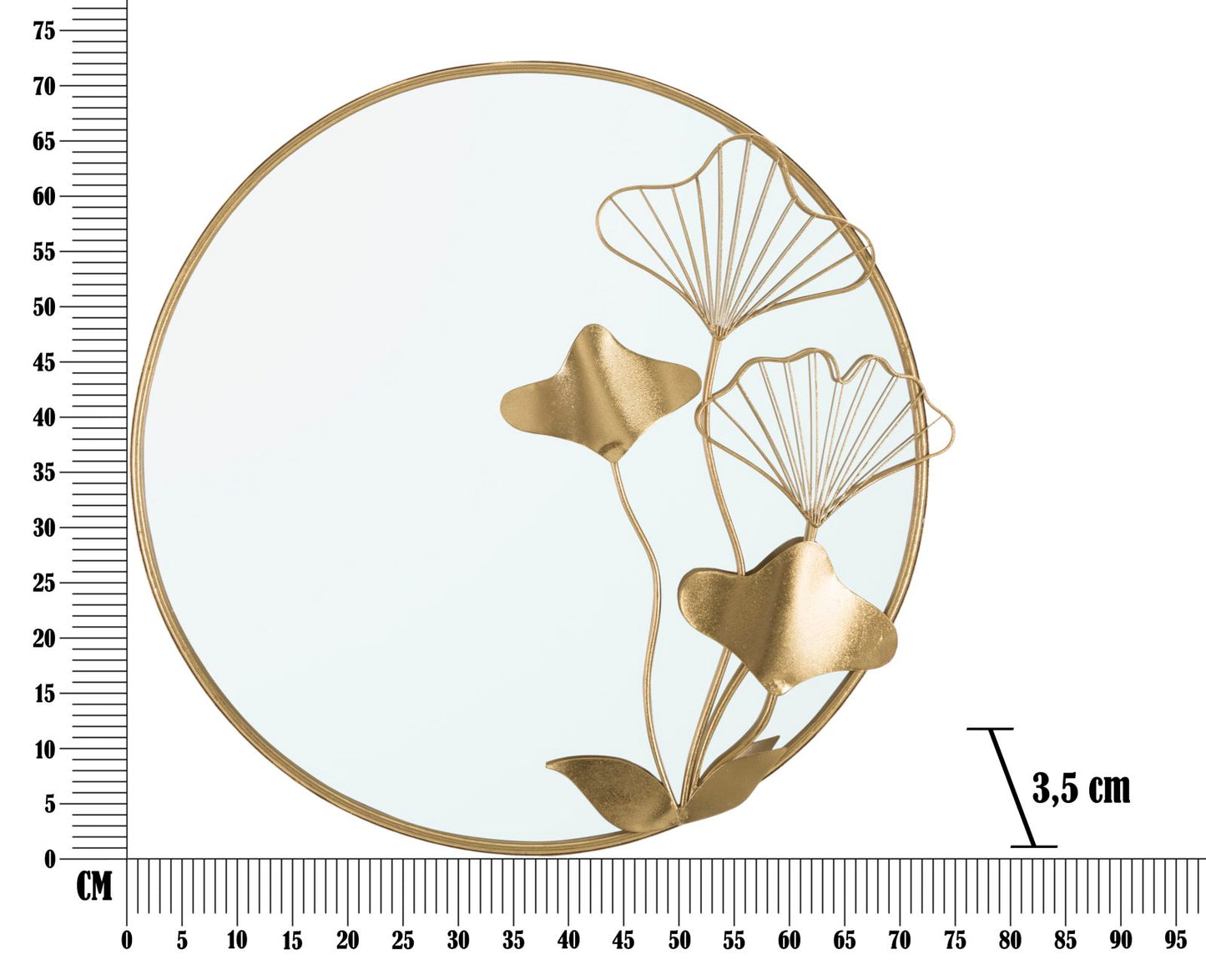 SPECCHIO AVEC FLEUR CM 75X3,5X72