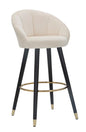 SGABELLO BAR PRAGUE CREMA CM 55X56X104