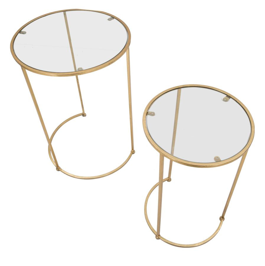 TAVOLINETTI GLAM SIMPLEMENT COPPIA CM ? 44,5X63-34,5X56,5