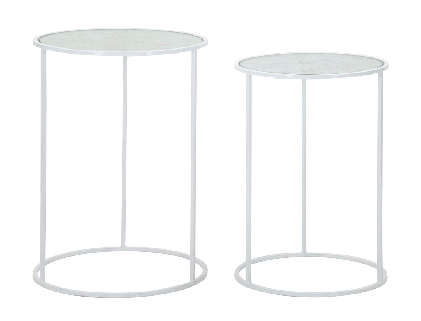 TAVOLINETTI HARTS BLANCS COPPIA CM ? 43X60-38X55