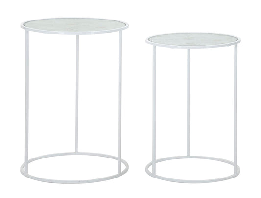 TAVOLINETTI HARTS BLANCS COPPIA CM ? 43X60-38X55