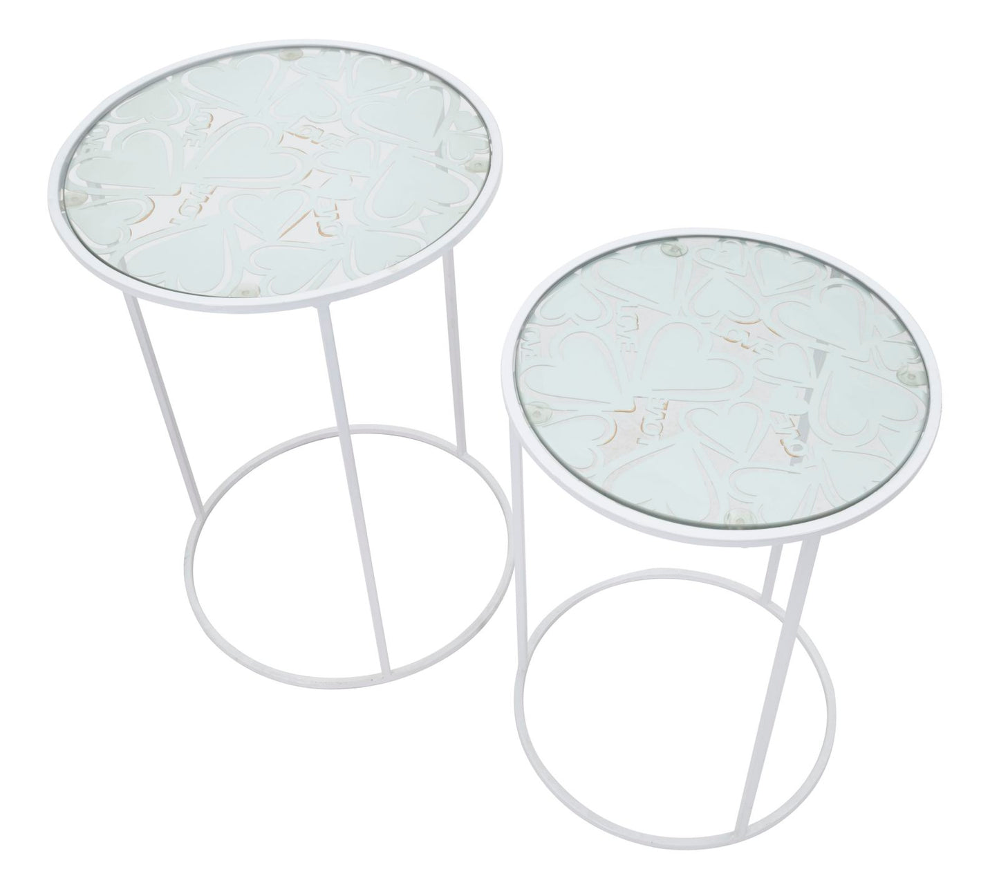 TAVOLINETTI HARTS BLANCS COPPIA CM ? 43X60-38X55
