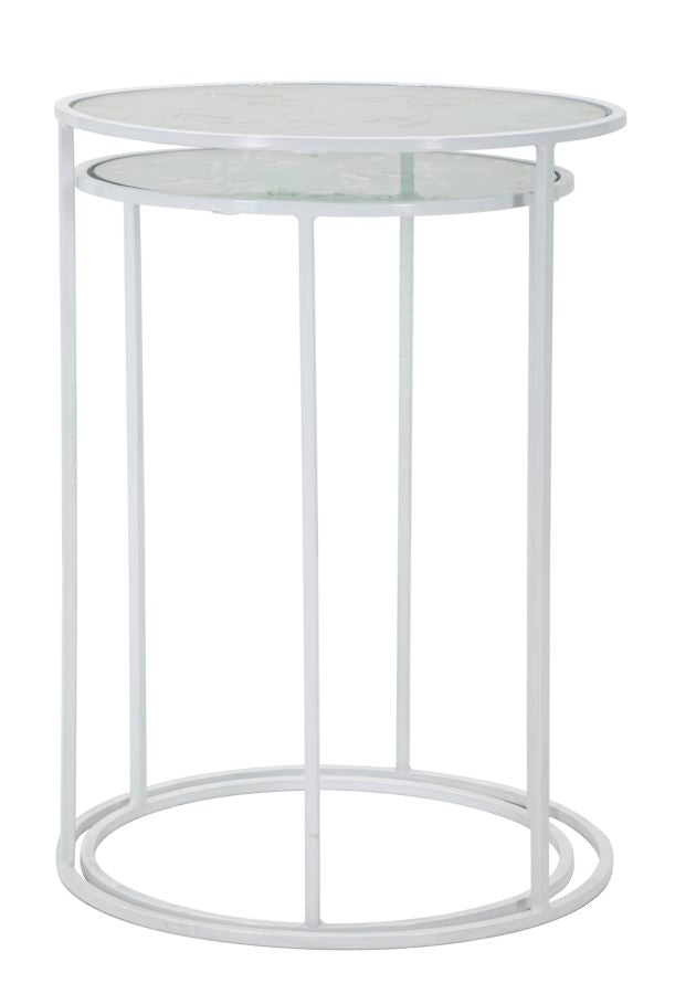 TAVOLINETTI HARTS BLANCS COPPIA CM ? 43X60-38X55