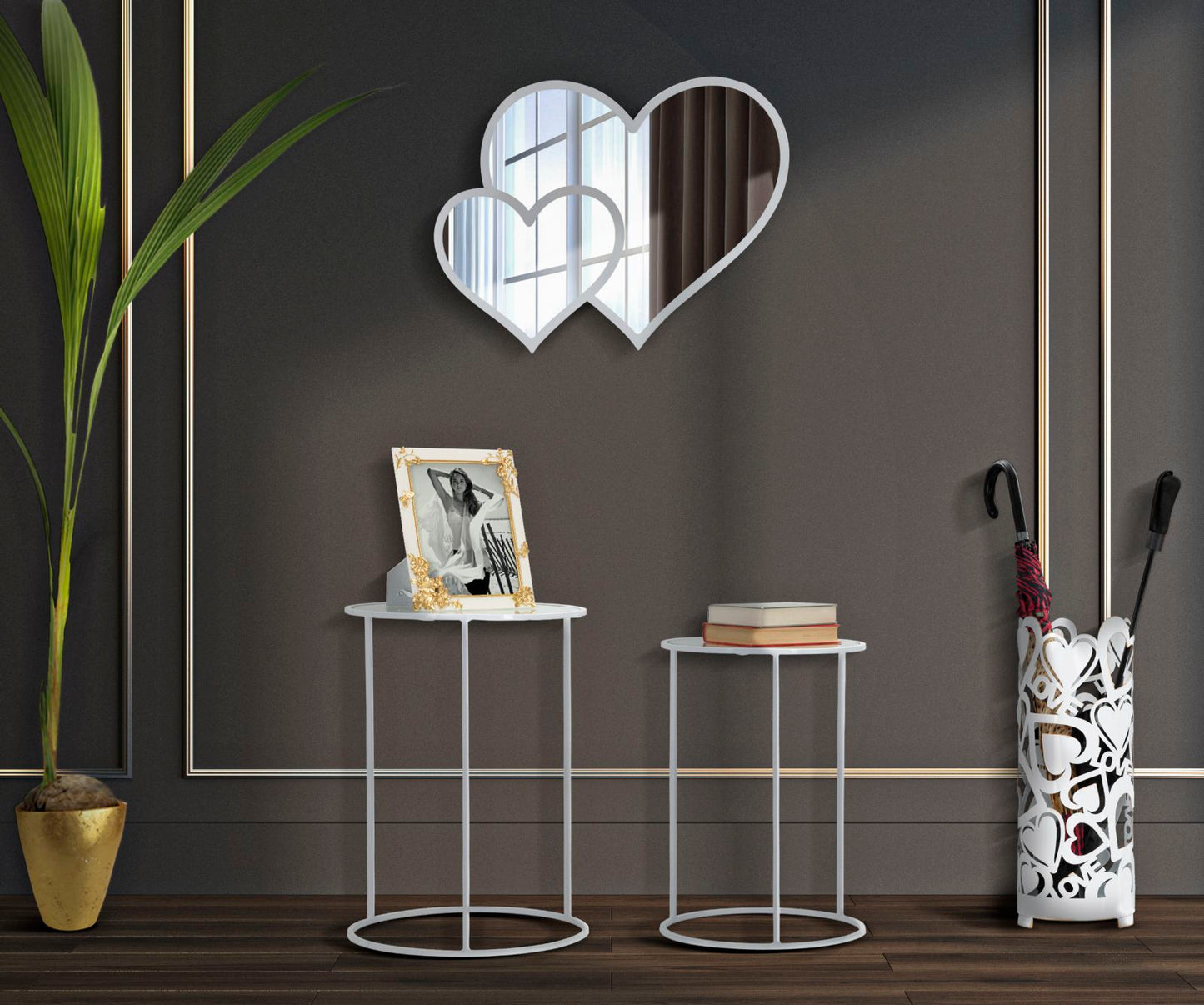 TAVOLINETTI HARTS BLANCS COPPIA CM ? 43X60-38X55
