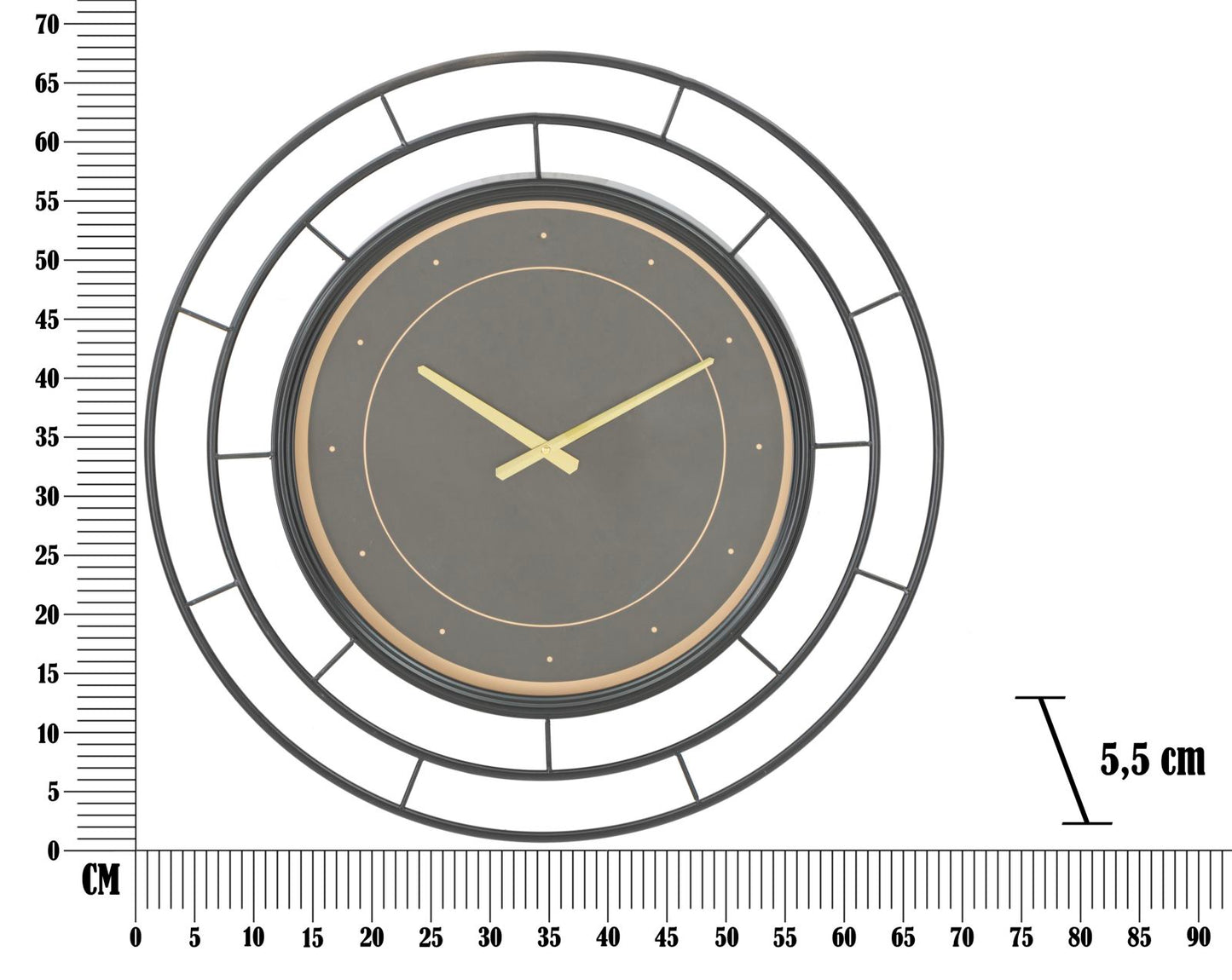 OROLOGIO DA MURO FASHION DARK CM ? 70X5,5