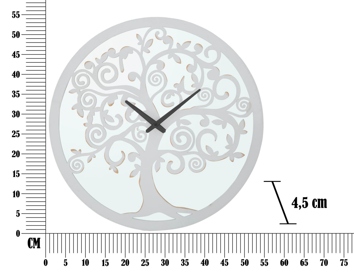 OROLOGIO DA MURO ARBRE BLANC CM ? 55X4,5