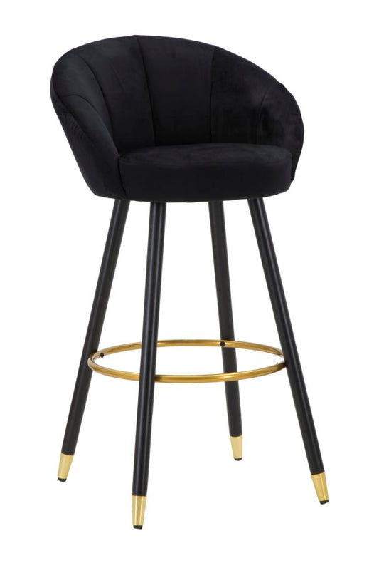SGABELLO BAR PRAGUE NOIR CM 55X56X104