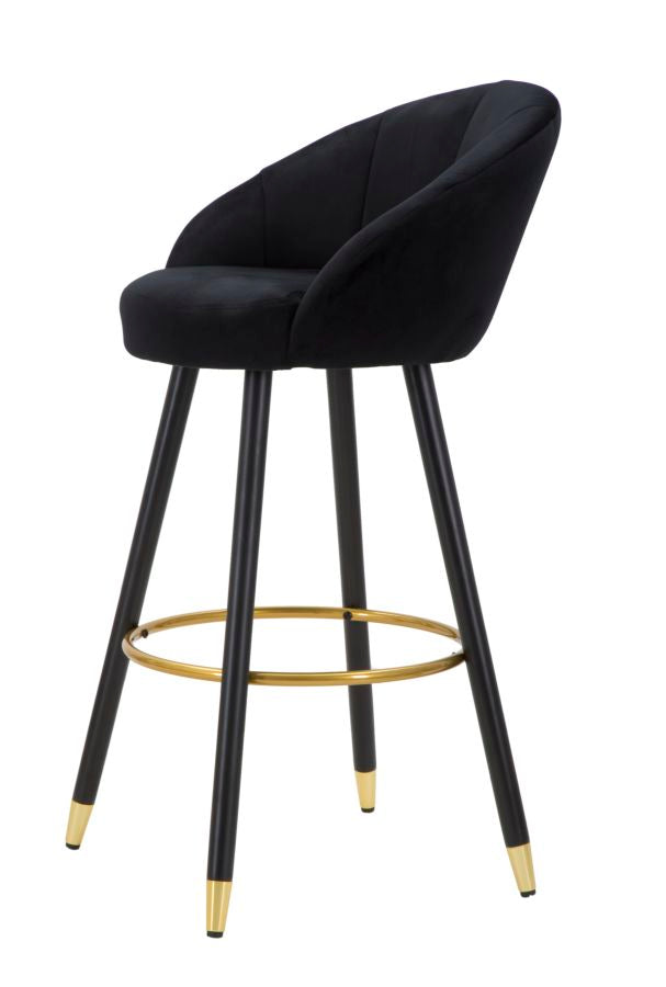SGABELLO BAR PRAGUE NOIR CM 55X56X104