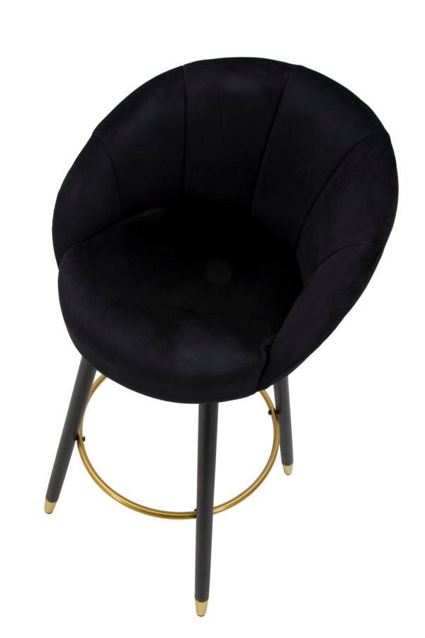 SGABELLO BAR PRAGUE NOIR CM 55X56X104