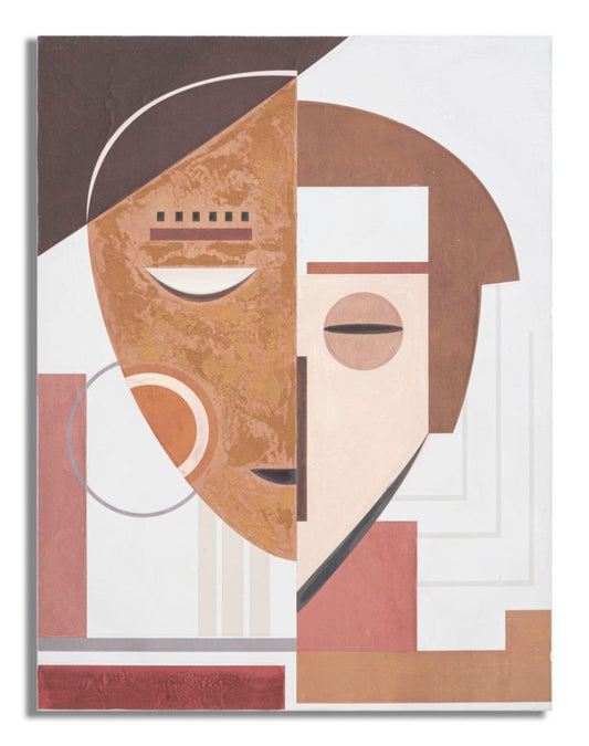 DIPINTO SU TELA VISAGE ETHNIQUE CM 60X2,7X80